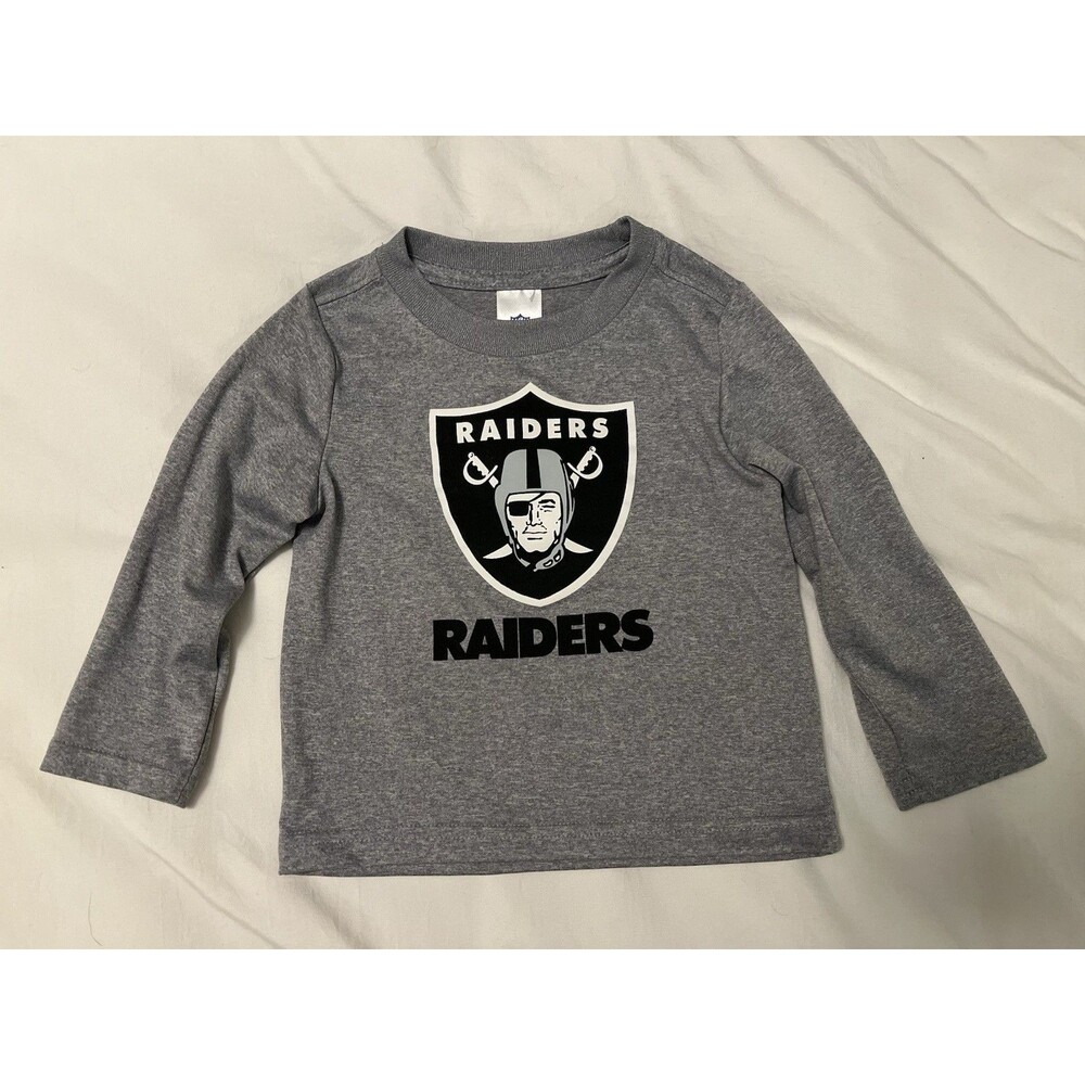 NFL Licensed Las Vegas Raiders Baby Toddler Long Sleeve T Shirt 18M
